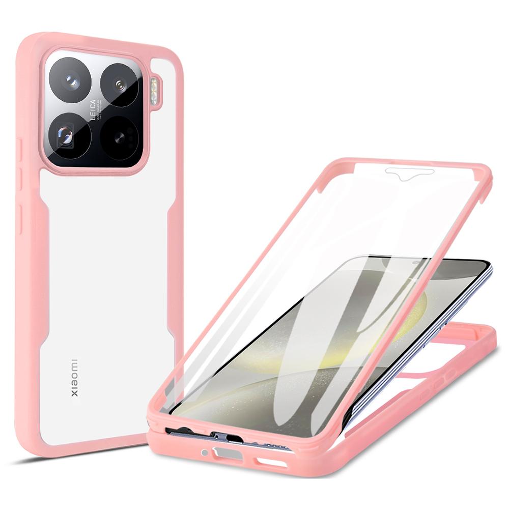 For Xiaomi 15 Pro Case Acrylic+TPU Clear Phone Cover with PET Screen Film