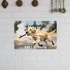 30x18 Cm Retro-style Customizable Wooden Sign with the Text "Customize Your Picture" for Home Cafe or Commercial Wall Decoration