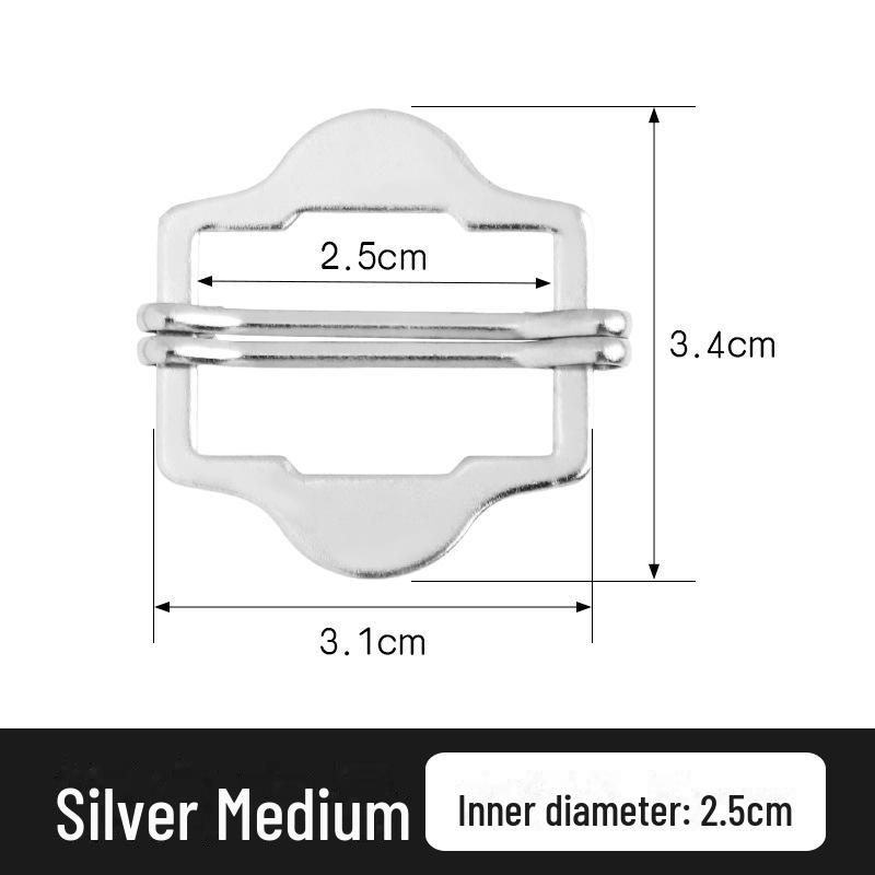 Unisex Metalowa Japońska Klamra Trójstopniowa do Regulacji Garniturów i Ogrodniczek