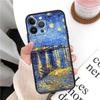 iPhone15 Mobile Phone Case Van Gogh Starry Night Mobile Phone Case Is Painted and Anti-drop for Anti-drop Mobile Phone Case.