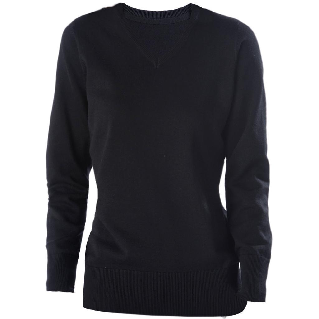 Kariban Womens V-Neck Long Sleeve Jumper / Knitwear