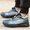 Anti-puncture Work Shoes Lightweight Safety Shoes with Rotary Button Steel Toe Work Boots for Men Women Safety Toe Sneakers
