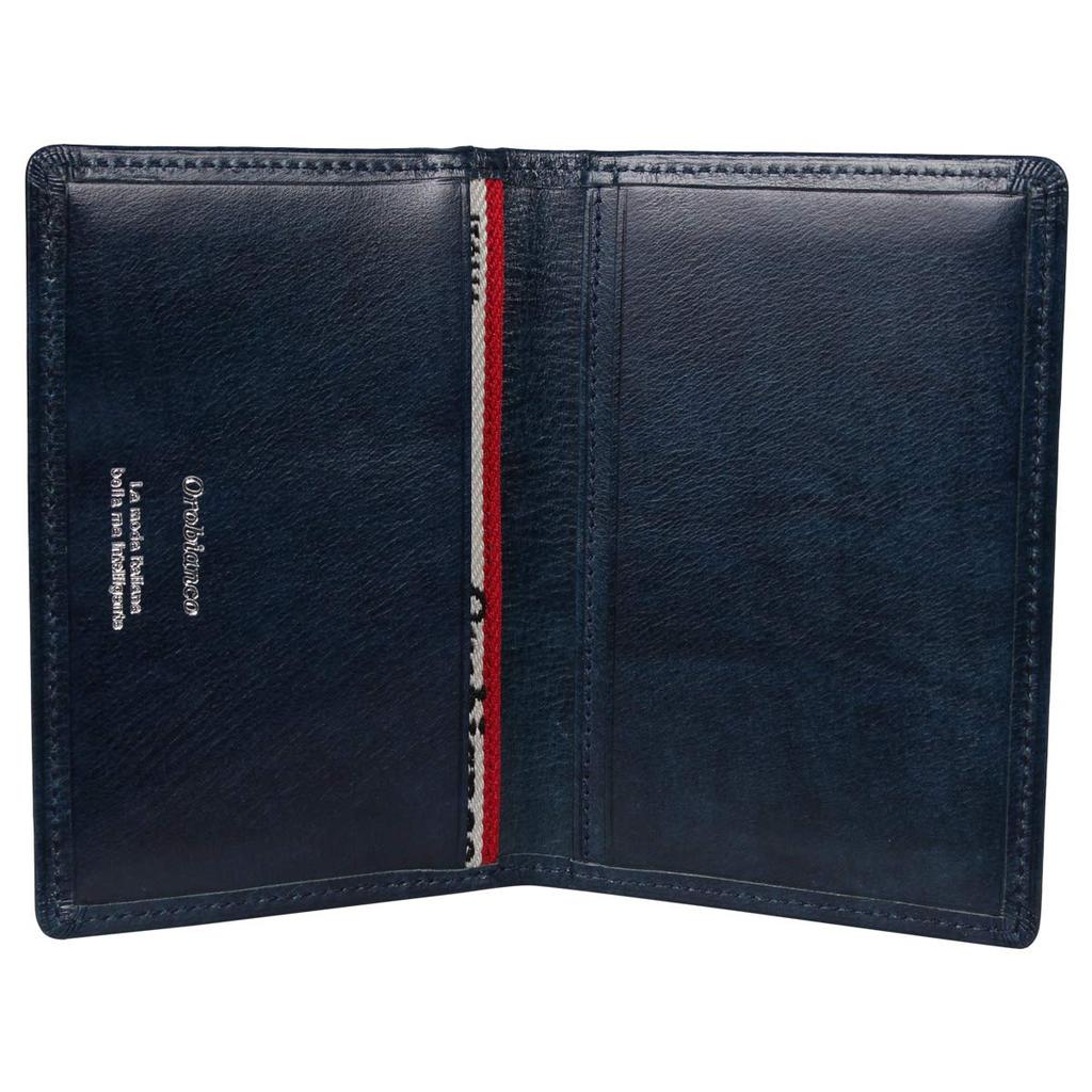 Orobianco Pass Case, Card Case, ID Card Holder, Patina, ORS-071409, Navy