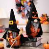 Funny Pointed Hat Witch Doll Realistic Halloween Faceless Doll Ornament Bar Home Decor