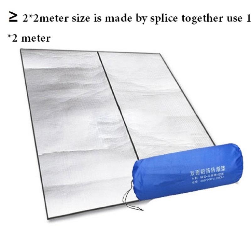 Outdoor Camping Air Mattress, Picnic Blanket, Picnic Pad, Aluminum Foil Mats, Double Side, Dampproof Beach Mat