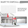 Car Mirror For Sun Visor Large Screen Portable Makeup Mirror Hd Vanity Mirror For Truck Suv Interior Rear View Mirror