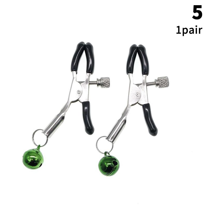 1 Pair Adult Nipple Clamps Metal Milk Clip Breast Clitoris Massage Sex Toy for Couples Novelty Lover Game Female Sex Toys