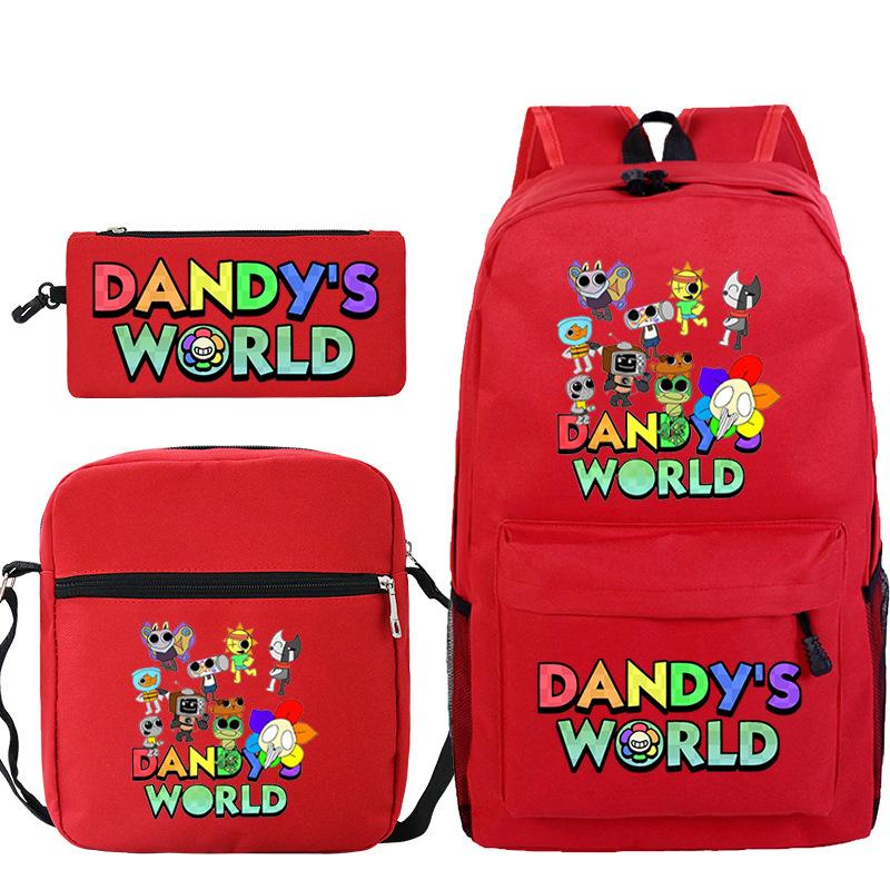 Game Dandy's World Peripheral Printed Backpack Elementary and Secondary School Bag Combination Set