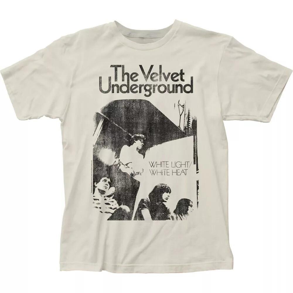 Velvet Underground Белый Свет Белый Жар Мужская Футболка Классическая Футболка Унисекс Футболка XXXXL