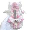 Carino rosa Zampa di Gatto Ali d'Angelo taglierino artistico Mini taglierino multiuso Apribuste retrattile Portatile Carino Apribuste Strumento per tagliare la carta