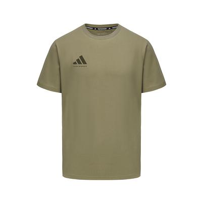 Άνετο Διαπνέον Φιλικό προς το Δέρμα Εκτύπωση Λογότυπου Καθημερινό Πλεκτό T-Shirt με Στρογγυλή Λαιμόκοψη Κοντό Μανίκι Ανδρικά Top Χακί ADICLTS24CTK-OSSO