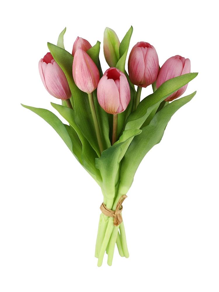 Fake Tulip Bouquet Easy to Maintain and Wipe Clean for Long Lasting Beauty