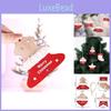 Charming Wooden Christmas Ornaments Set Of Four Ideal For Festive Tree Decorating
