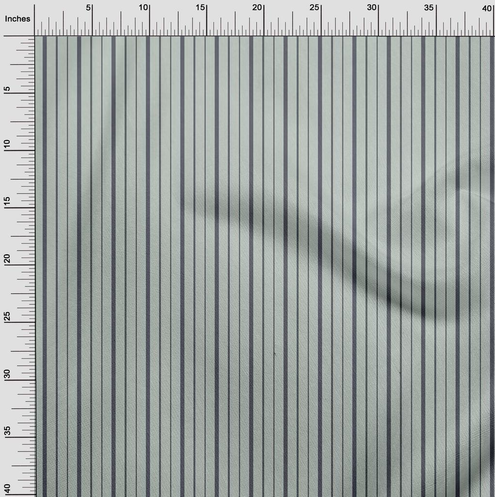 oneOone Baumwoll-Flex-Stoff Vertikal gestreifter Druckstoff 1 Yard 40 Zoll