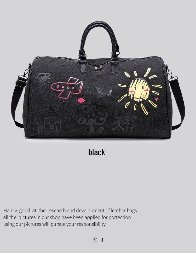 Women's Business Trip Foldable Duffle: Lightweight, Large-Capacity Handheld Travel Bag for Short Journeys.