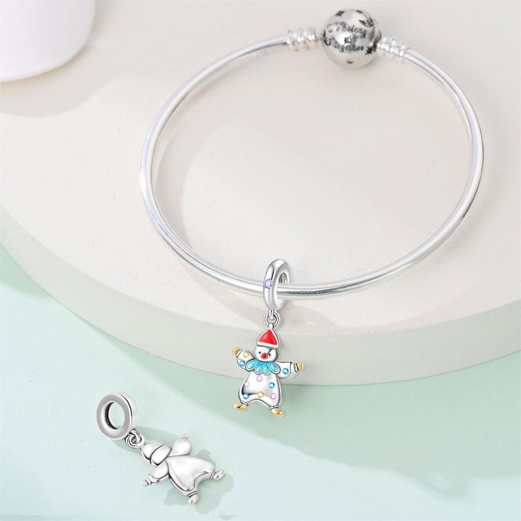 Plated 925 Silver Joker Playing Cards Charms Fit 925 Charms Bracelet Beads Jewelry Gifts for Women