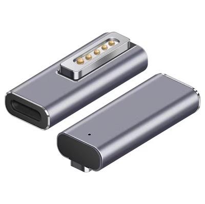 2Pcs Type-C to Magsafe 1/2 Magnetic PD Trigger Adapter, USB C Charging Converter for MacBook Laptop Pro Air