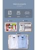 Yangyangyu Plastic Storage Box with Wheels - Solid Color, Thickened Design for Clothes and Underwear.