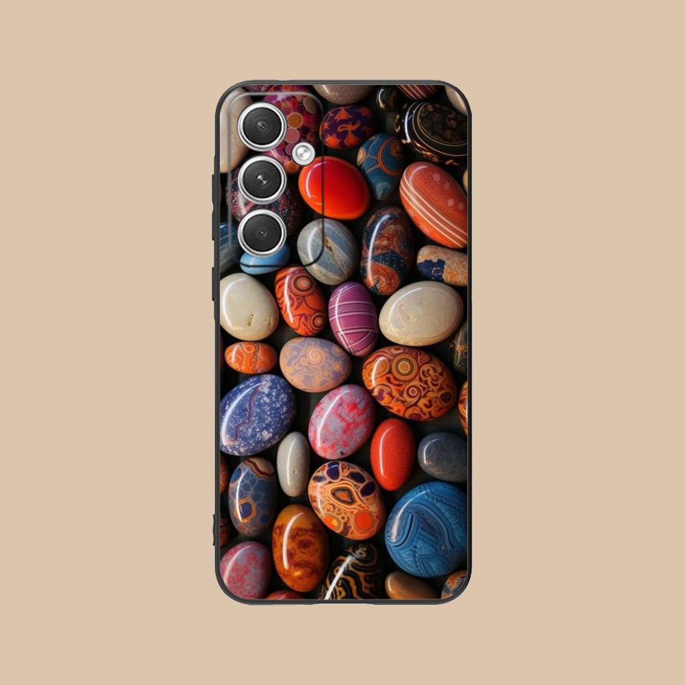 Aesthetic Stones Mobile Phone Case for Samsung Galaxy S26 S25 S24 S23 S22 S21 S20 Note20 Plus FE Ultra Colorful Cover Cellphones