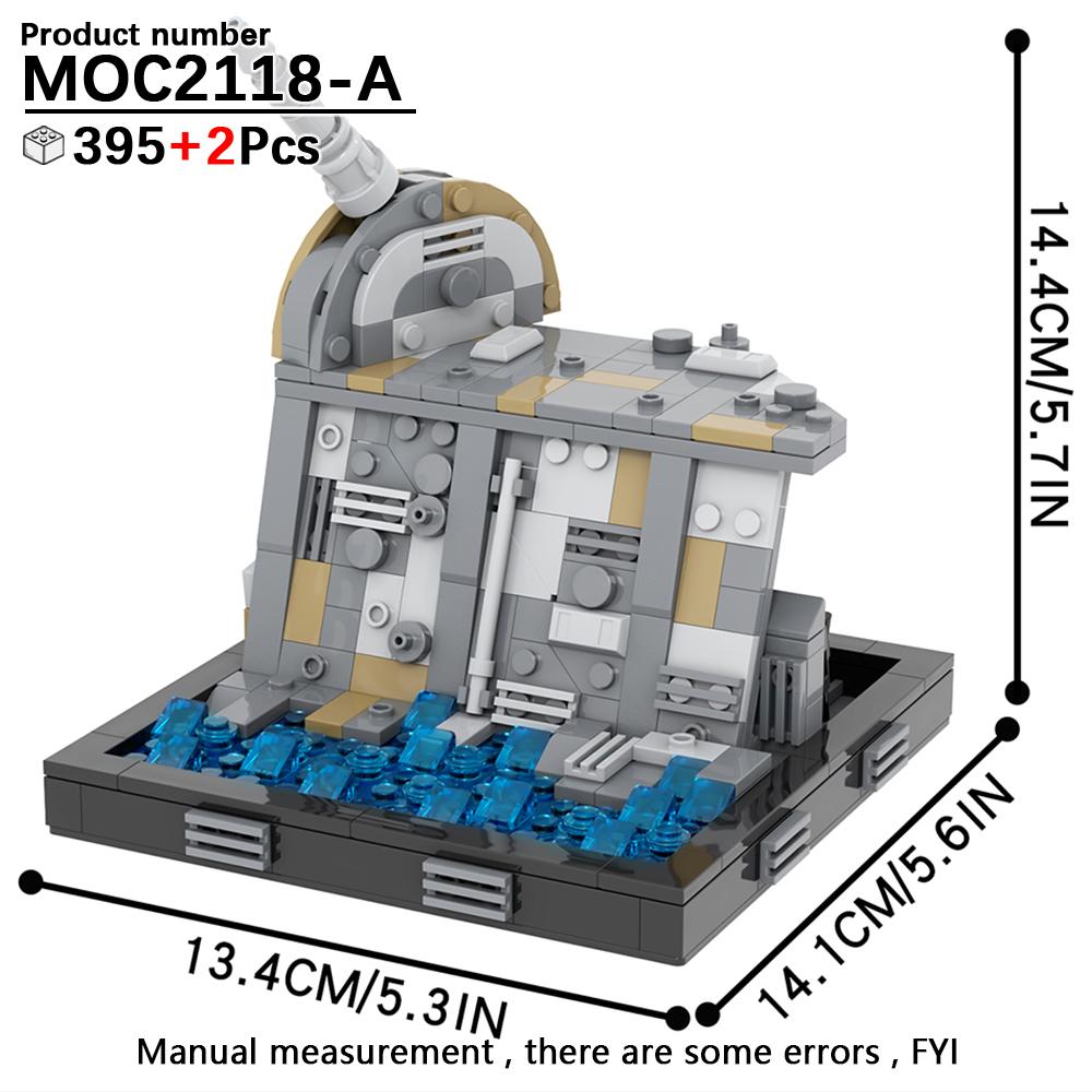 MOOXI Seria Wojen Kosmicznych Model Scenariuszowy MOC Klocki DIY Diorama Zabawki dla Dorosłych i Dzieci Zestaw Klocków Prezenty Montessori Dekoracja