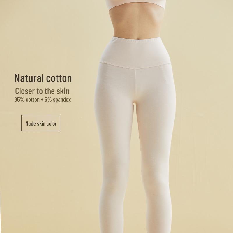 

Женские теплые осенние брюки из чистого хлопка с высокой талией - на подкладке, большой размер, тонкая шерстяная основа. 3XL (Length 96cm, Waist 70cm)