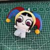 New 10cm Mini Pomnis Cotton Doll Cute Cartoon Pink Clown Printed Plush Pendant Fan Made Derivative Stuffed Toy Lovely Bag Toys
