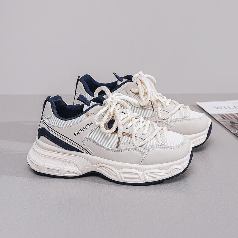 Daddy Schuhe Damen Herbst neue vielseitige Schuhe Damen Plateau Casual Lauf-Sneaker Damen