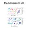 Vibrant Live Laugh Love Quote with Butterflies Wall Sticker for Bedroom Home Decor Removable Self-Adhesive Decal