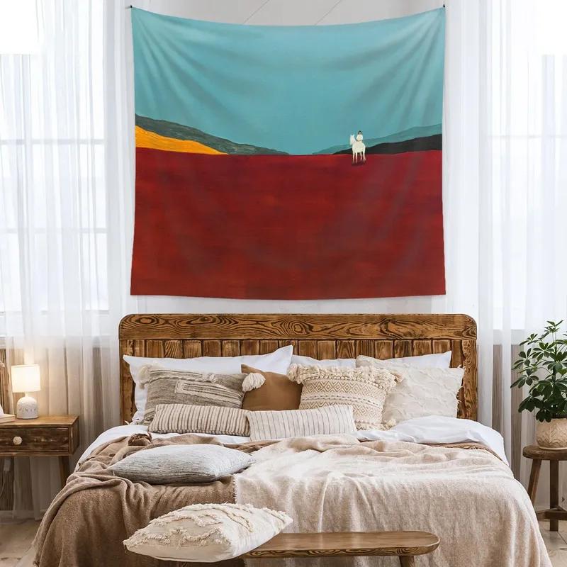 Simple and Fresh Style Pattern Tapestry Bedroom Living Room Tapestry Home Wall Decoration Tapestry