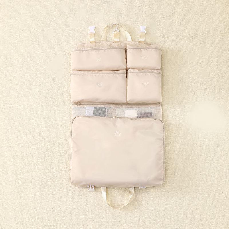 

Suihe Портативная сумка-органайзер 7-в-1 для одежды, нижнего белья и носков - Решение для хранения в путешествиях большой вместимости бежевый