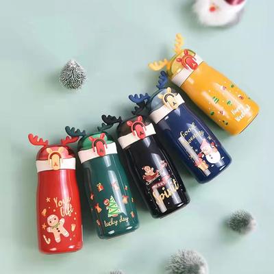 300ML Cartoon Thermos Cup Bottle Stainless Steel Vacuum Flasks Thermo Cup Coffee Tea Travel Thermocup For New Years Gift
