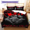 Bilbao logo Patrón Juego de Ropa de Cama Colcha Colcha Funda de Almohada Decoración del Hogar Regalo de Cumpleaños (1 * funda nórdica + 2 * fundas de almohada, sin núcleo)