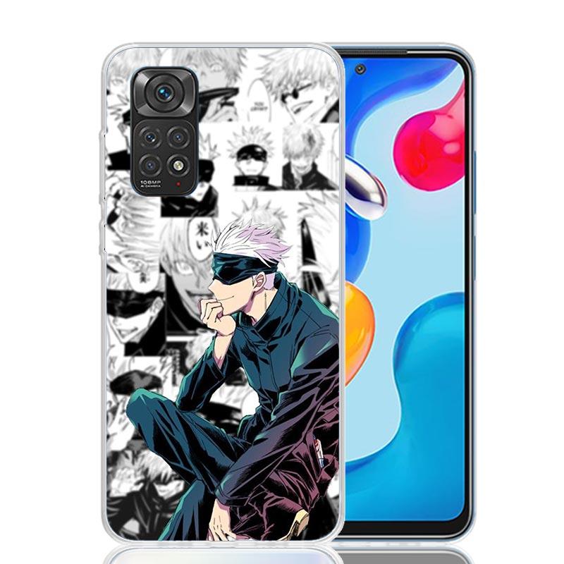 

JujuKaisen Gojo Satoru Phone Case For Xiaomi Redmi Note 15 14 13 12S 12 Pro Plus 11S 11E 11 11T 10S 10 Art Soft Pattern Cover Re Redmi Note 13 Pro 5G