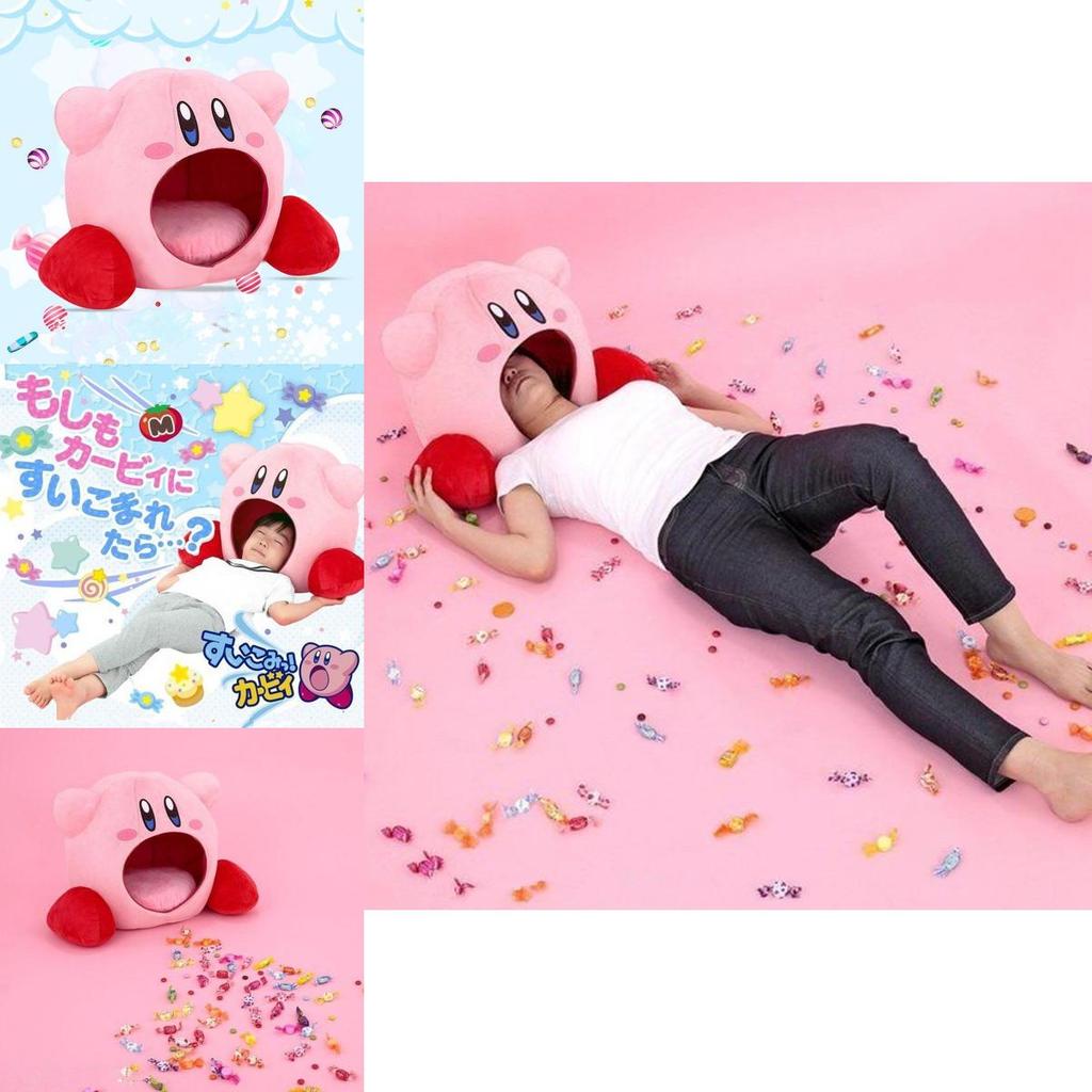 Ultra miękki i przytulny Super Kawaii Gra Kirby Siesta Palce Pluszowa Poduszka do Spania Cosplay Prezent