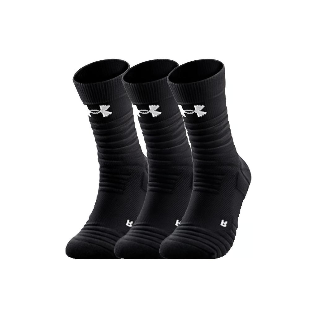 Under Armour Knee-High Socks Unisex 3 Pack Black 22610208-071