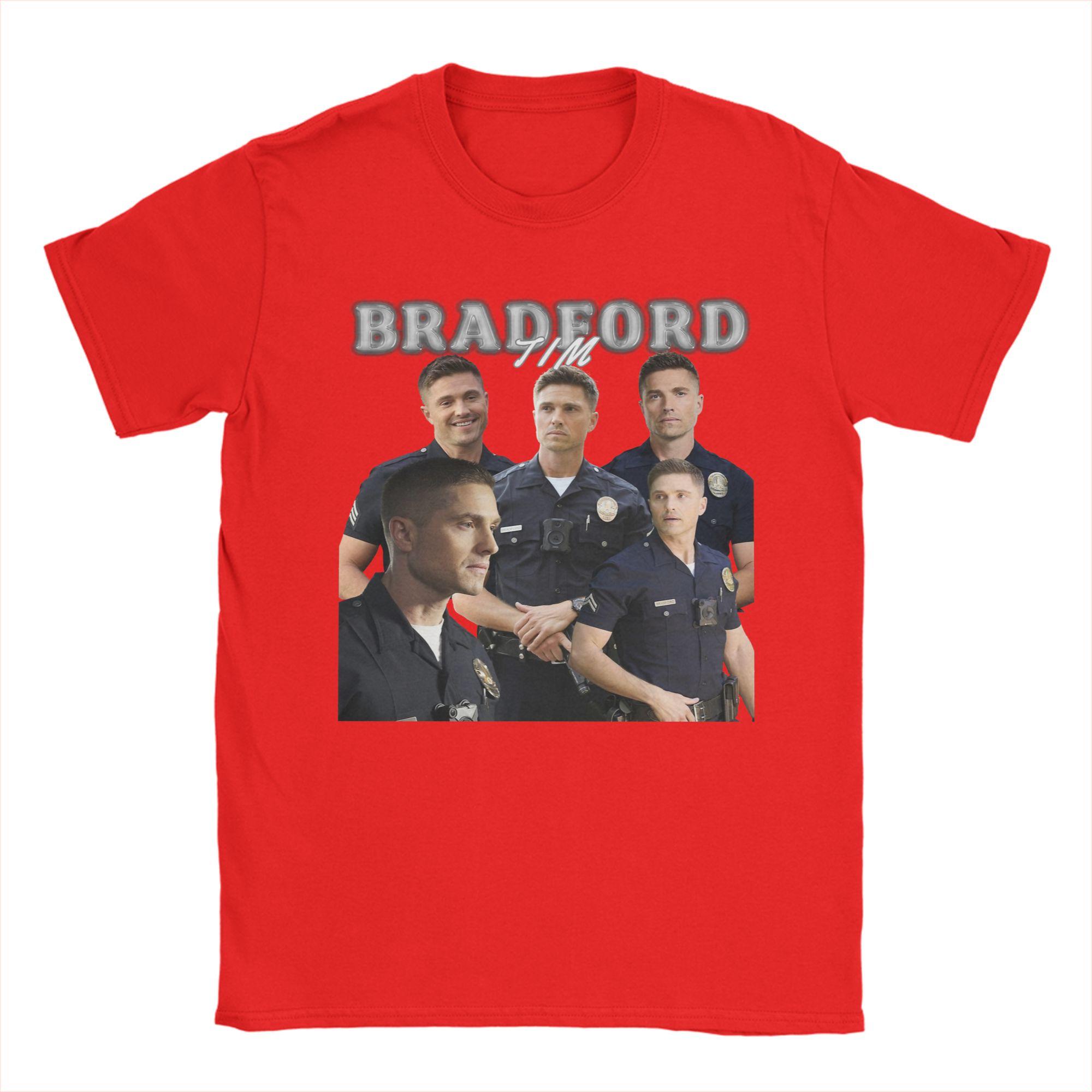 

Mens Tim Bradford Eric Winter The Rookie T Shirt Pure Cotton Clothes Leisure Short Sleeve O Neck Tees Original TShirts M