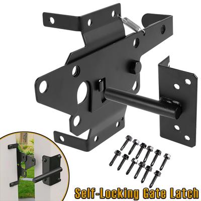 Fecho Universal Autotravante para Portão Ferro À Prova de Ferrugem Fecho para Portão de Cerca com Parafusos Fecho Automático Prático para Cerca de Quintal Jardim