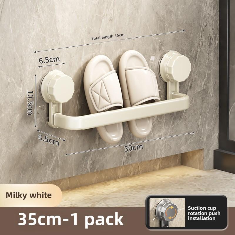Bathroom Slipper Rack Wall-mounted Non-punching Toilet Toilet Shoe Drain Rack Storage Artifact Rack Suction Cup
