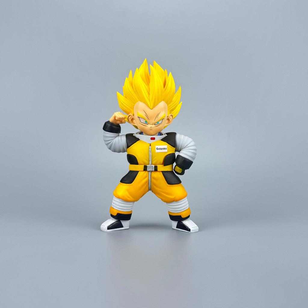 Dragon Ball Anime Figure PVC Q Version Spacesuit Goku Krillin Collectible Model Desktop Ornament For Anime Fans Trendy Toy Gift