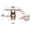 2 Pieces Pulley Block Pulley Roller for Material Handling and Moving DIY Projects Winch Wall Ceiling Mount Rope Cable Cord Guide