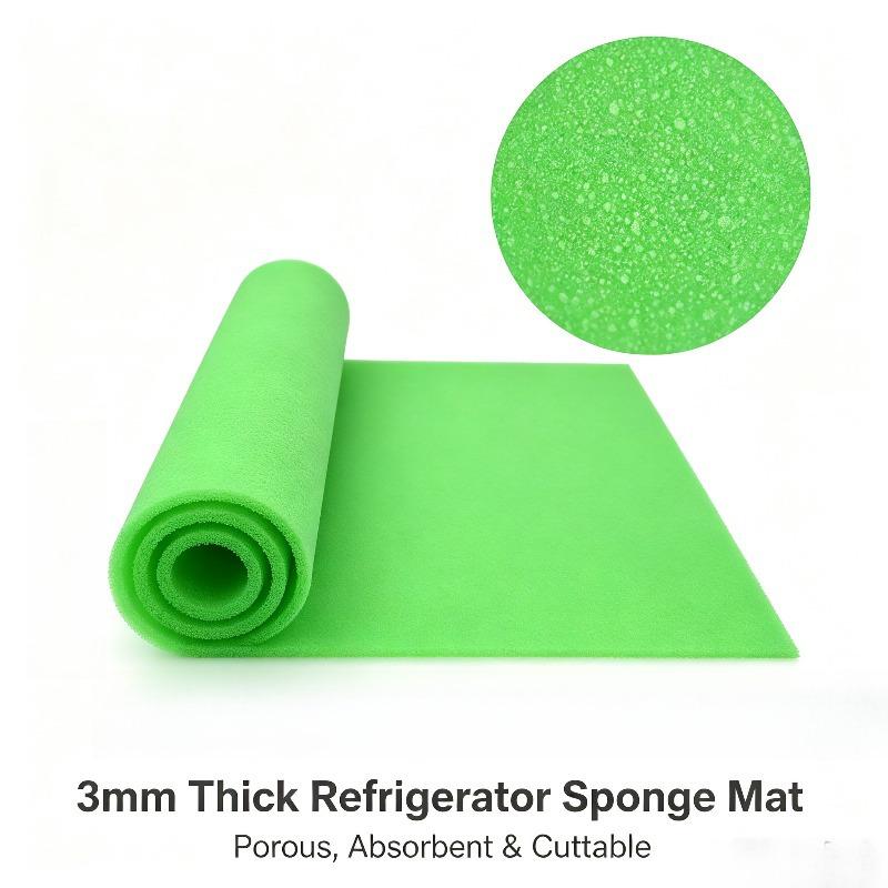 Refrigerator Filter Sponge Mat Cuttable Drainage Pad Moisture Proof Anti Mold Liner For Fridge Drawer Fruit Vegetable Storage