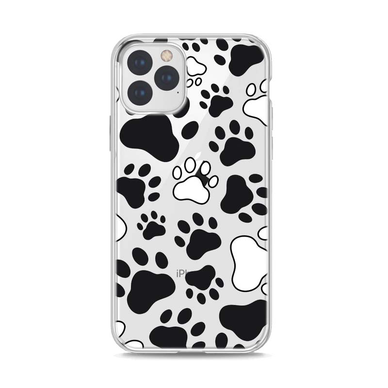 

Силиконовый чехол с собачьим отпечатком лапы для Apple IPhone 13 12 Mini 11 Pro XS MAX XR X 8 7 6 6S 5 Plus SE, чехол для телефона iPhone 5 5S