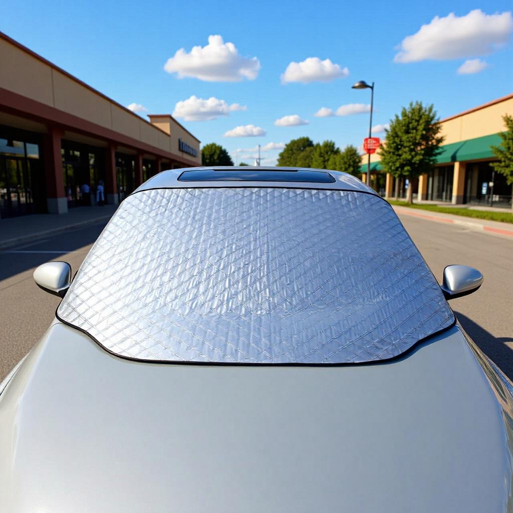 

Water-Repellent Quilted Car Sunshade & Snow Shield 147*116 cm