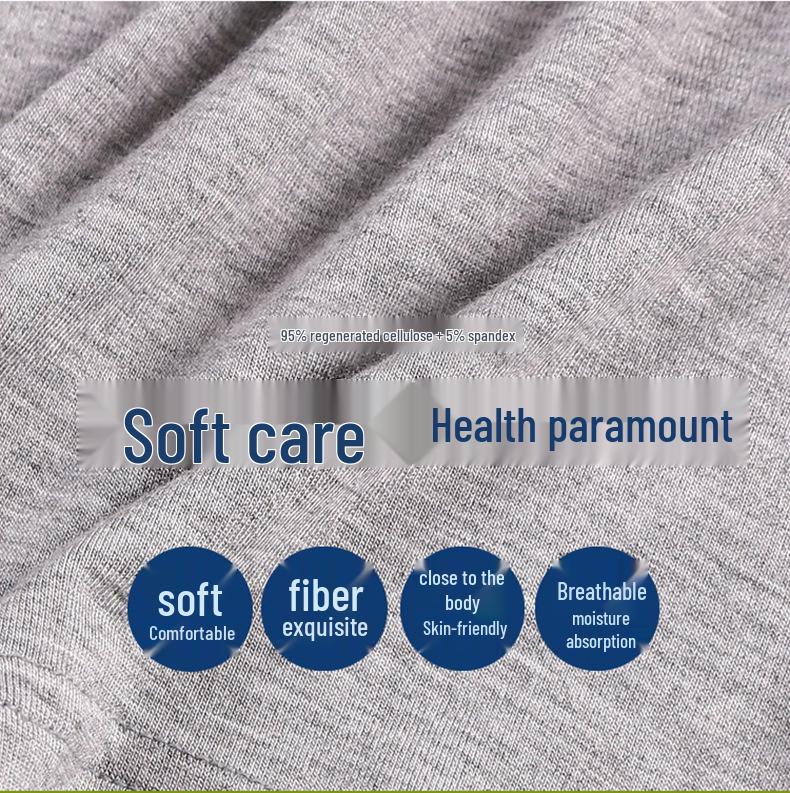 Męskie lekkie modalowe spodenki piżamowe na lato - Rozmiar Plus Size, Bardzo Szeroki Krój