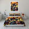 Superheroes In Dynamic Poses. Bedding Sets Duvet Cover Sets Duvet Covers Pillowcases(1 * Duvet Cover 2 * Pillowcases Without Duvet Insert)