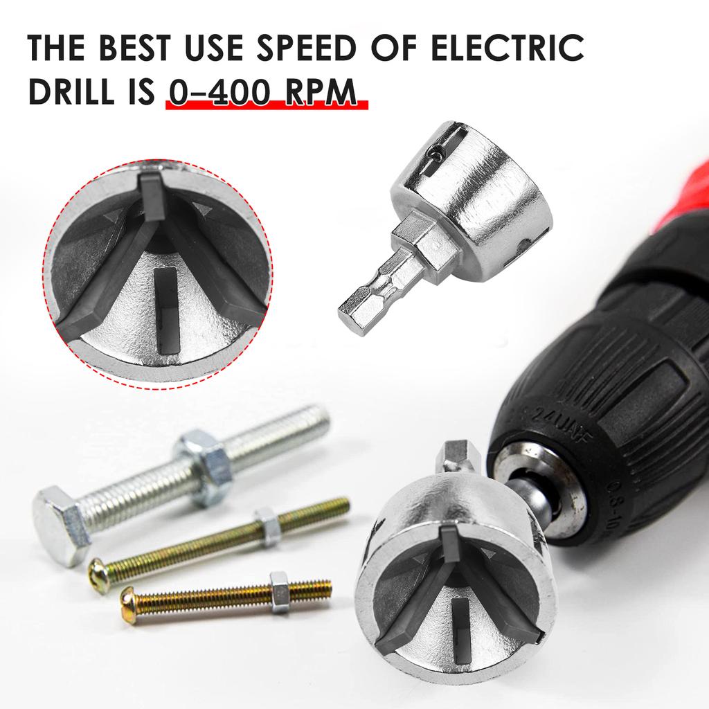 Deburring Drill Bit Chamferer Deburring External Chamfer Tool HSS Blade Countersink Chamfer Bit