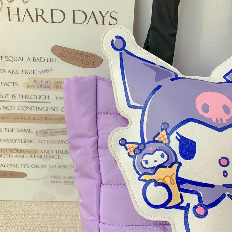 2025 Cute Cartoon Tote Bag - Girlish Large Capacity Shoulder Handbag for Women