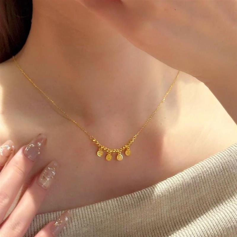 

Peace and Joy Pendant Necklace Accessories High-end Clavicle Chain Fashion Light Luxury Necklace Women