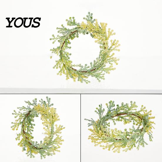 Household Napkin Holder 6Pcs Rings, Elastic Design for Light And Thick Ring Napkins, Imitation Holly Leaf Accessory Weddings Parties Home Use