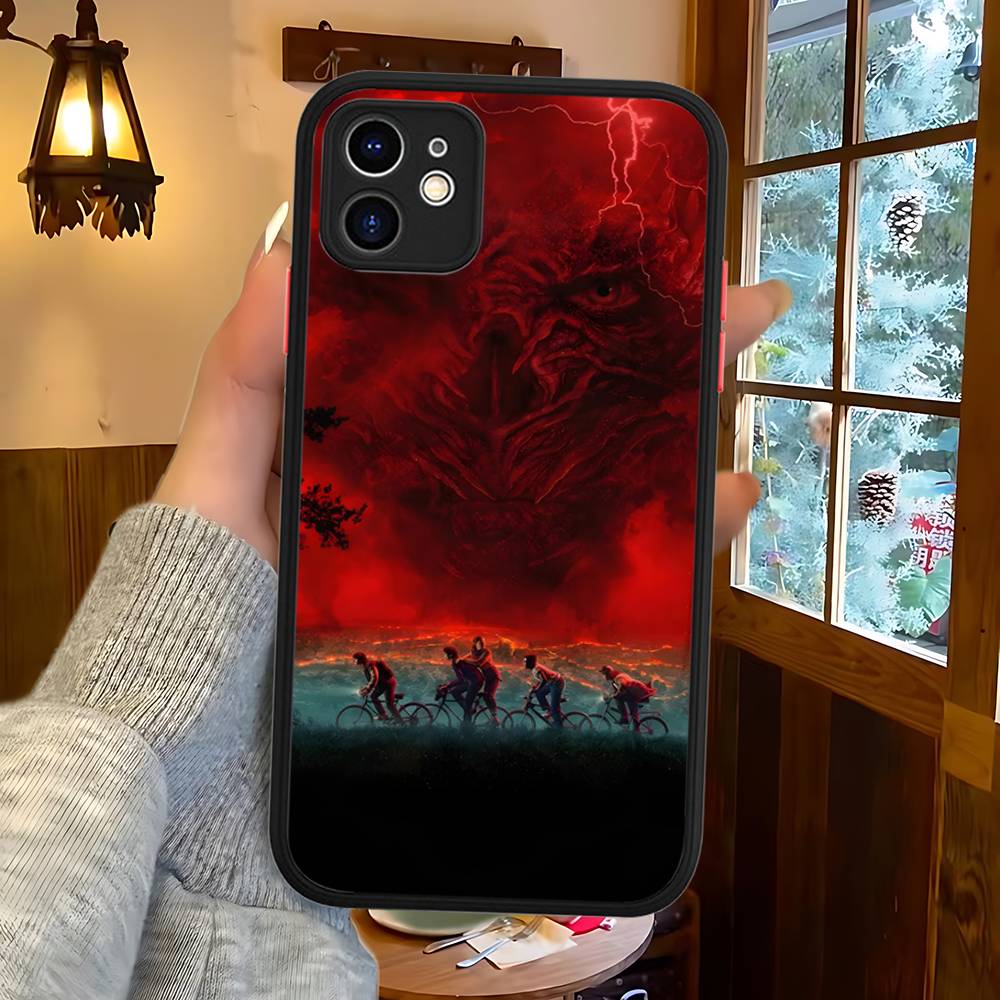 Hot S-Stranger T-Things Phone Case For IPhone 16 15 14 11 12 13 Pro Max Plus 12 XS Max Back Cover Matte Case